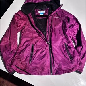 Columbia | Maroon and Black Fleece Jacket